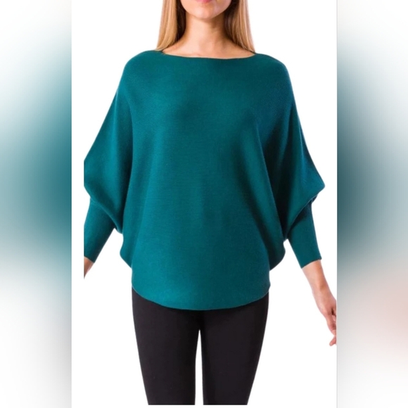 Kerisma Sweaters - Kerisma Ryu Brown Lightweight Knit Top 3/4 Length Dolman Sleeves Women M/L‎